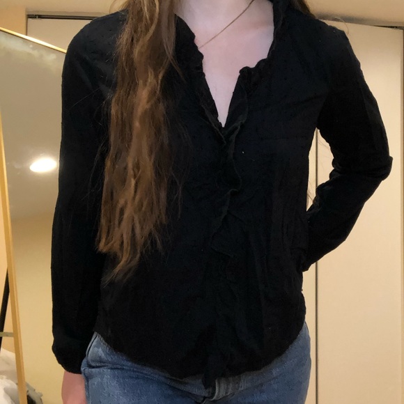 Navy Blue Blouse - Picture 1 of 4